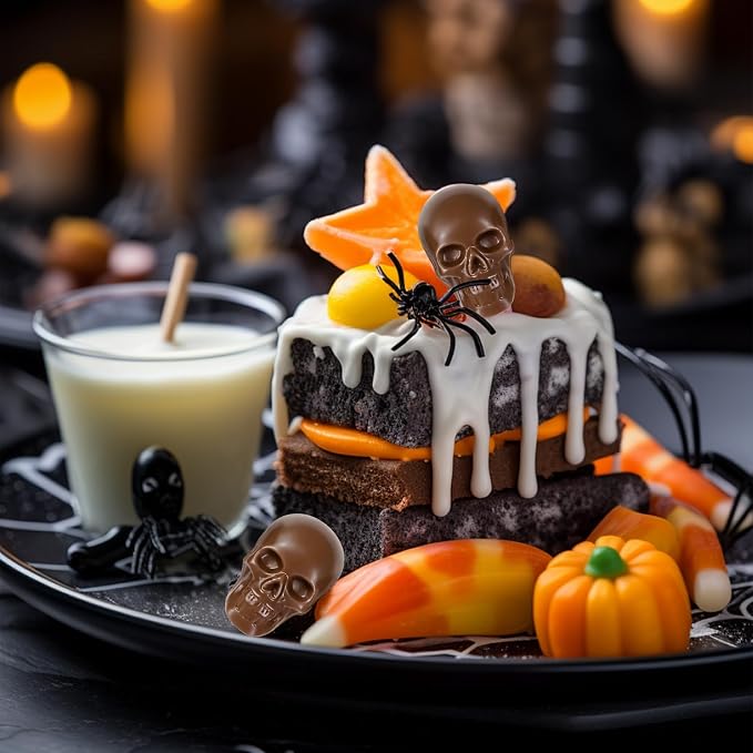 Skull Chocolate Molds, 2 Pack Halloween Skull Candy Molds 20 Cavity | Non-Stick Skulls Silicone Mold for Gummy Jelly Ice Cube 3D Cookies Cupcake Decora, Halloween Party, Pirate Birthday, Gothic - Image 5