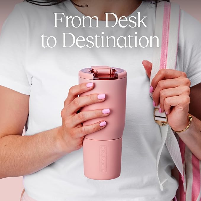 BrüMate Nav 35oz 100% Leak Proof Insulated Travel Tumbler with Magnetic BevLock™ Lid - Double Wall Cup-Holder Friendly Stainless Steel Mug (Kiwi) - Image 5
