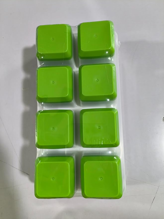 Ice Cube Tray with Lid, Alinana 3-Pack Upgraded Large Silicone Ice Cube Tray with BPA-Free Removable Lids, Easy Release Ice Mold for Cocktails, Whiskey, Juice (Green)