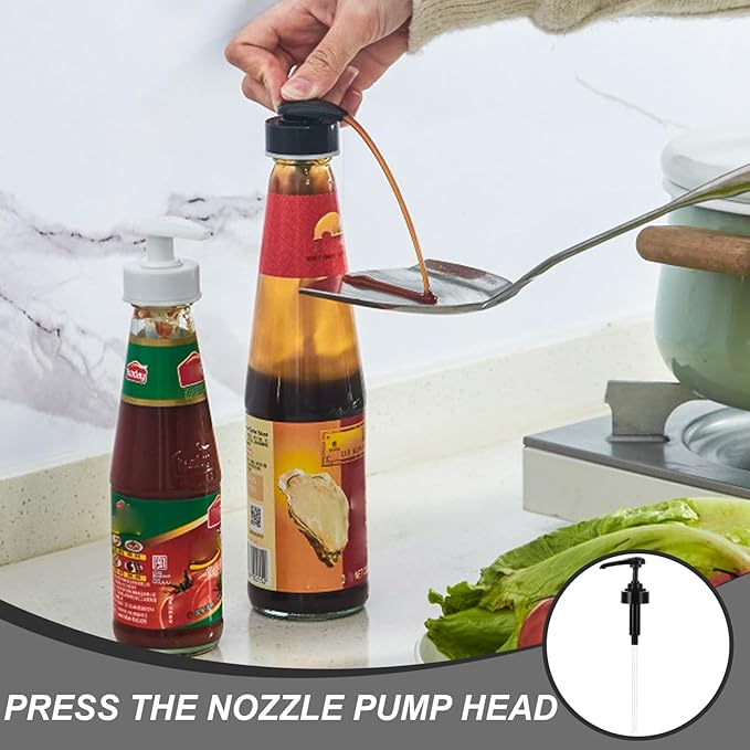 8PCS 12.6 Inch Leakproof Plastic Coffee Syrup Pumps, Bottle Dispenser for Flavored Syrups, Tools & Home Coffee Station.