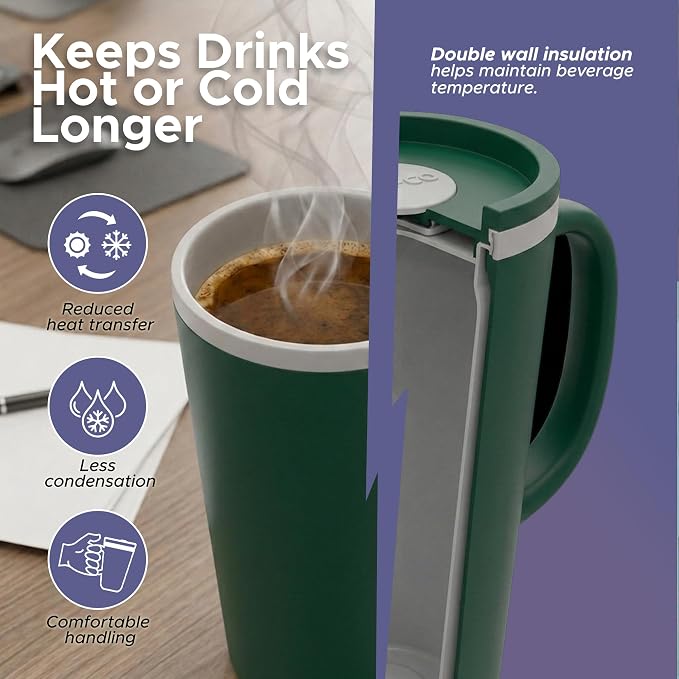 Copco Cone Desk Mug 16 Oz - Light Purple, Set of 2 - Image 3