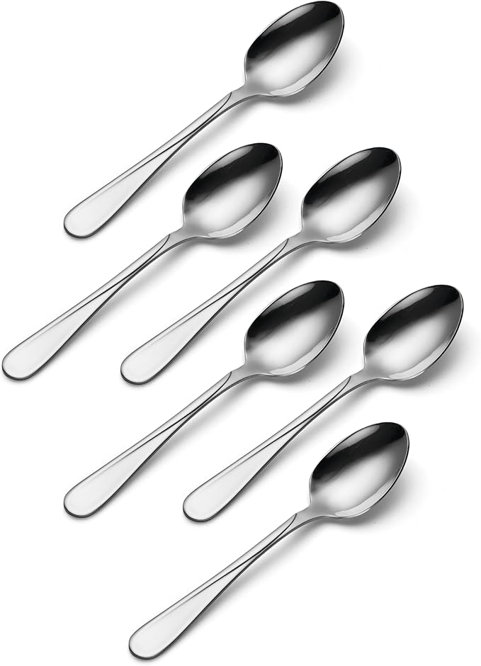 Oneida Flight Teaspoons Silverware Set for 6, Flatware | Mirror finish, dishwasher safe | cutlery set for kitchen and dining, utensil set, kitchen gifts for women, heavy duty - Image 2