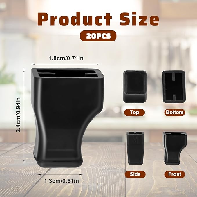 SHENLIU 20Pcs Syrup Pump Caps, Coffee Syrup Pump Covers, Syrups Pumps Covers Black Rubber Caps Portable, Coffee Syrups Dispenser Bottle Pumps For Flavored Fit Pour Dispenser, Oil Liquor Bottle