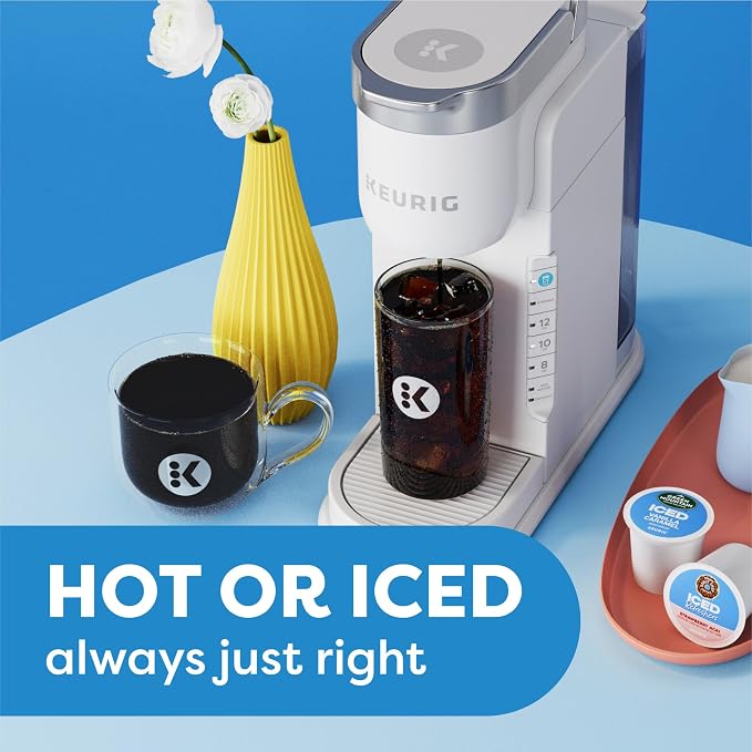 Keurig K-Iced Coffee Maker, Single Serve K-Cup Pod Iced Coffee Maker, With Hot and Cold Coffee Capabilities, Brews Any K-Cup Pod, Gray | Hot, Cold Coffee Capabilities, Brews Any K-Cup Pod - Image 2