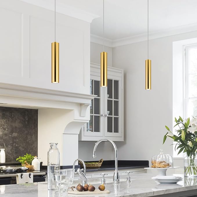 LED Pendant Lights Modern Island Lights Ceiling Hanging Spotlight | Zoomable15°-60°,5CCT/2700K-5000K,Dimmable,12W,Unique Pendant Lighting for Kitchen Island Bar,Gold - Image 7