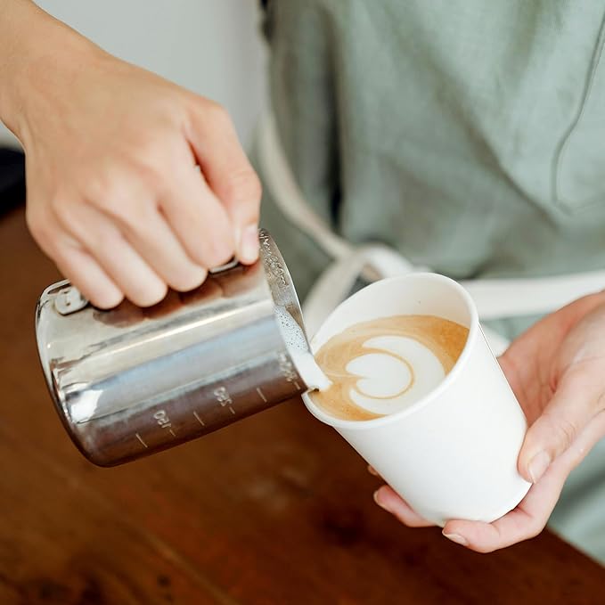 200 Pack Disposable Paper Coffee Cups 16 oz, White Paper Cups, Hot Beverage Drinking Cup for Coffee, Water, Tea, Juice, Espresso