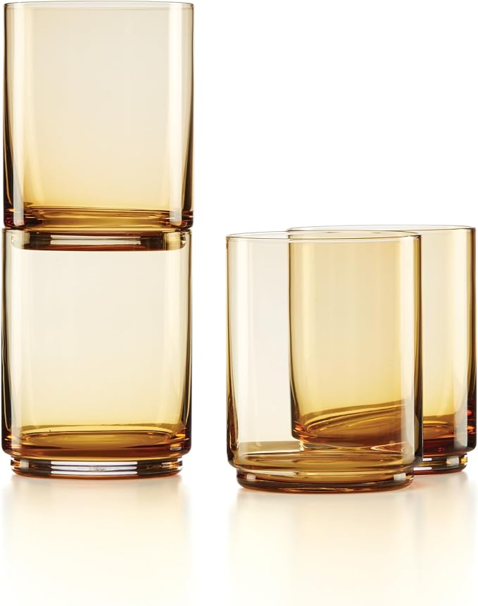 Lenox Tuscany Classics 4Pc Tall Glasses, 1.10, Orange by Lenox