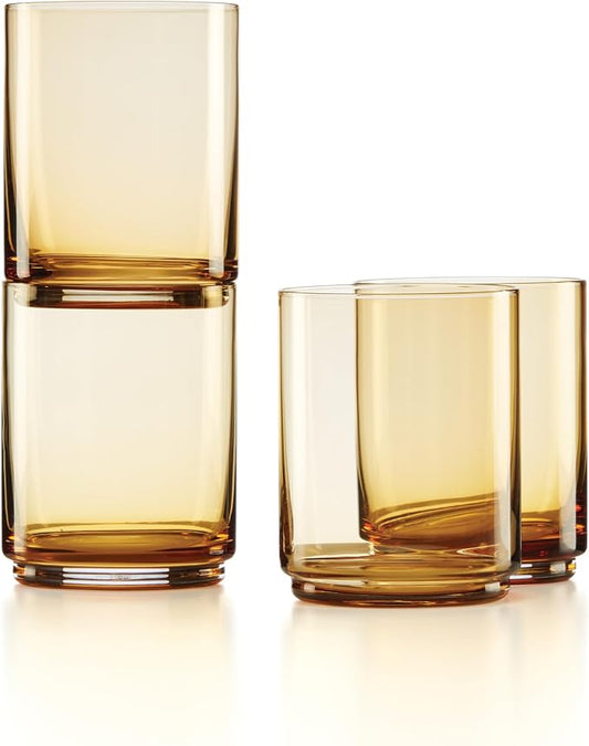 Lenox Tuscany Classics 4Pc Tall Glasses, 1.10, Orange by Lenox