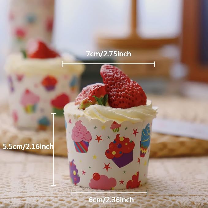 Quality Cupcake Baking Cups Disposable Cake Baking Cup Cupcake Muffin Fit Home Party(100pcs) - Image 3