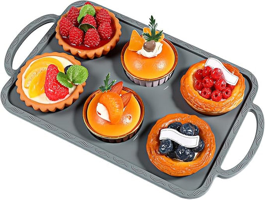 Nonstick Silicone Cake Baking Mold Flexible Muffin Tray for Party Desserts Oven-safe Bakeware with Easy-release Design for Home and Creative Baking