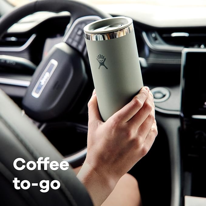 Hydro Flask Travel Coffee Cup – Insulated Stainless Steel, Non-Spill, Leak Resistant to-Go Tumbler 20 Oz Black - Image 3