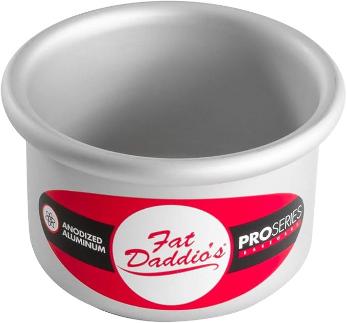Fat Daddio's PRD-32SET Anodized Aluminum Round Cake Pans, 3 x 2 inch, Set of 2 - Image 2