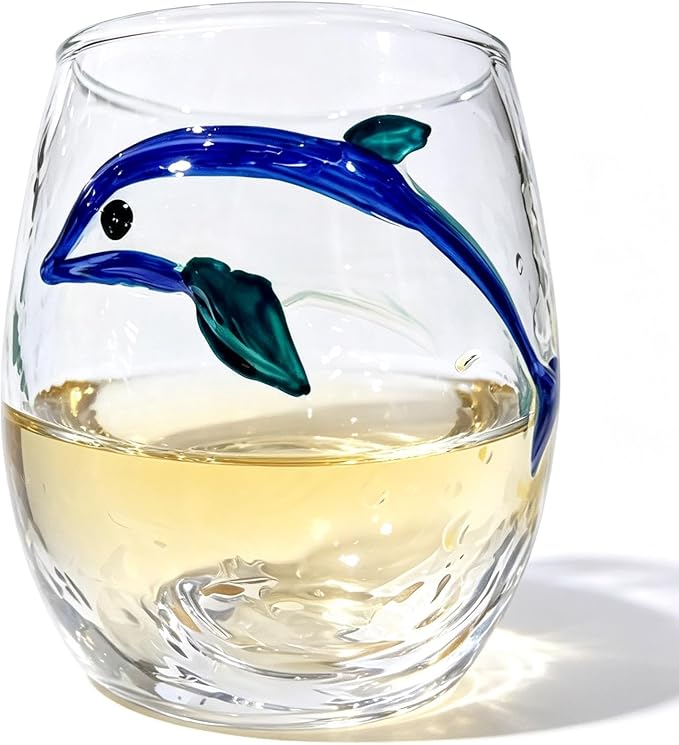3D Octopus Glass Drinking Cup, Marine Animal Stemless Tumbler | Hand-Blown 3D Blue Ring Octopus Stemless Glass, Novelty Marine Life Drinking Tumbler, Beach Giftt - Image 8