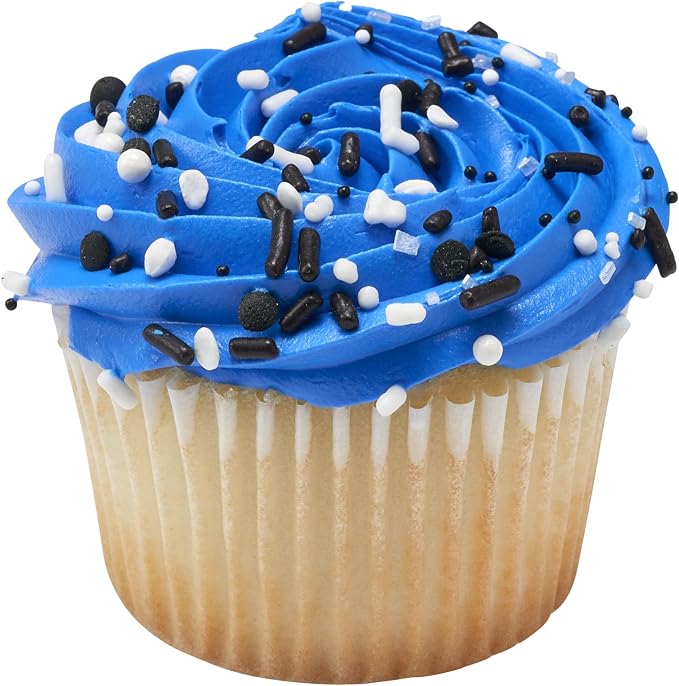 DecoPac Graduation Fusion Mix Candy Sprinkles, 26oz, Fancy Sprinkles in Handheld Container, Edible Black And White Sprinkles For Celebration Cakes, Cupcakes, Cookies and Donuts - Image 7