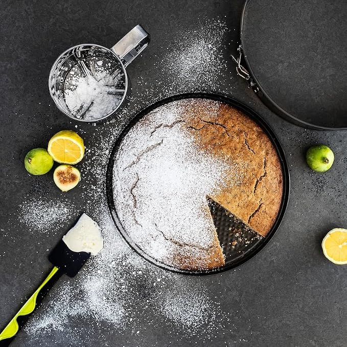 Springform Cake Pan Set of 3 (4, 7, 9 Inch) Round Leakproof Nonstick Cheesecake Pans with Removable Bottom Carbon Steel Bakeware - Image 7