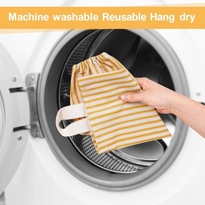 Plastic Bag Holder, Wall Mount Grocery Bag Holder, Reusable Trash Bags Organizer for Home Kitchen Pantry Decor (Yellow) - Image 5