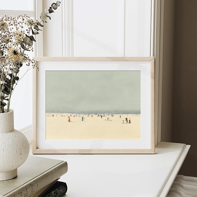 XOCUUI Vintage Wall Decor Ocean Art - 12x16 French Country Coastal Wall Art, Seascape Nautical Pictures Sailing Boat Artwork, Beach Landscape Prints Vintage Coastal Decor for Bedroom (UNFRAMED) - Image 3