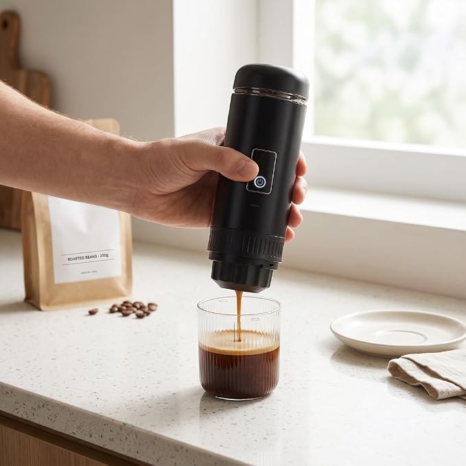 Portable Coffee Machine, 7800mAh Self Heating Maker | with Single Touch Operation, 200ML for Travel Camping Office - Image 5