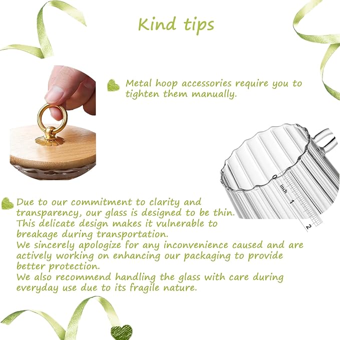 CNWSGEM Sugar Bowls Sugar Container 25.36 FL OZ Glass Coffee Canister Airtight Food Storage Jar with Lid and Spoon Candy Jar Coffee Bar Accessories Storage Beans Powder (Oval) - Image 8