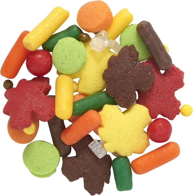DecoPac Autumn Fusion Mix Sprinkles, 26oz, Shaped Candy Sprinkles in Handheld Container, Edible Decorations For Celebration Cakes, Cupcakes, Cookies and Donuts - Image 4
