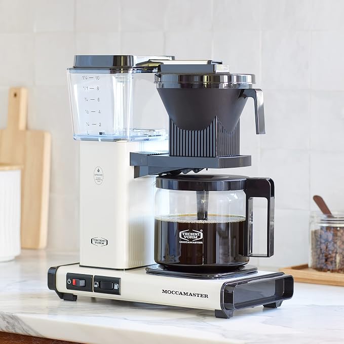 Moccamaster 53933 KBGV Select 10-Cup Coffee Maker, Off-White, 40 ounce, 1.25l - Image 7