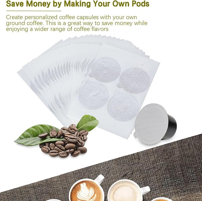 Of 100 Coffee Pods Sealing Covers Coffee Pods Foil Lid 45mm Stickers for Home and Commercial Use Home Brewing Supplies - Image 7