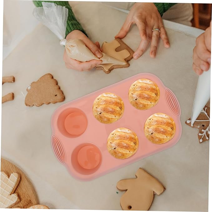 Reusable Silicone Muffin Pan Bakeware Mold High Temperature Resistant Nonstick Cupcake Baking Tray for Oven Multipurpose Cake and Bread Baking Tool in Nordic
