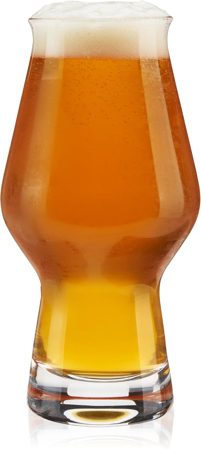 True IPA Beer Glasses, Clear Pint Glasses for IPAs, Pilsners, Pale Ales, Stouts, Game Night, Beer Gifts for Men, BBQ Outdoor Party, Holiday, Stylish Home Bar Glassware, 16 oz, Set of 4 - Image 9