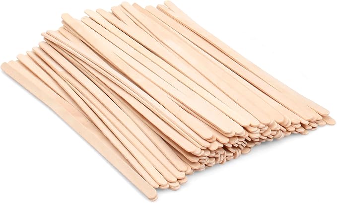 ANTETOK Wooden Coffee Stirrers - Coffee Stir Sticks 7.5 Inch,100pcs Disposable Birch Wood Coffee/Beverage Stirrers,Swizzle Drink Sticks,Coffee Bar Accessories by ANTETOK