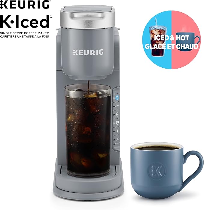 K-Iced Single Serve Coffee Maker - Grey - Image 2