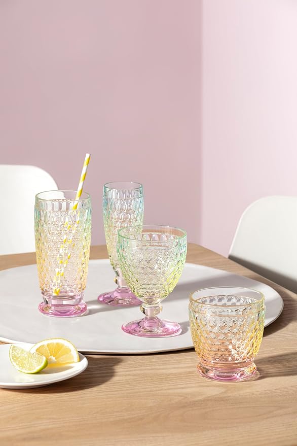 Villeroy & Boch Boston Pearl Long Drink Glass, Set of 4, 13.5 oz, Crystal Glass for Cocktails, Made in Germany, Dishwasher-Safe | Crystal glass long drink glasses made in Germany, pearlescent finish, dishwasher safe, set of 4, mixes cocktails in style - Image 3