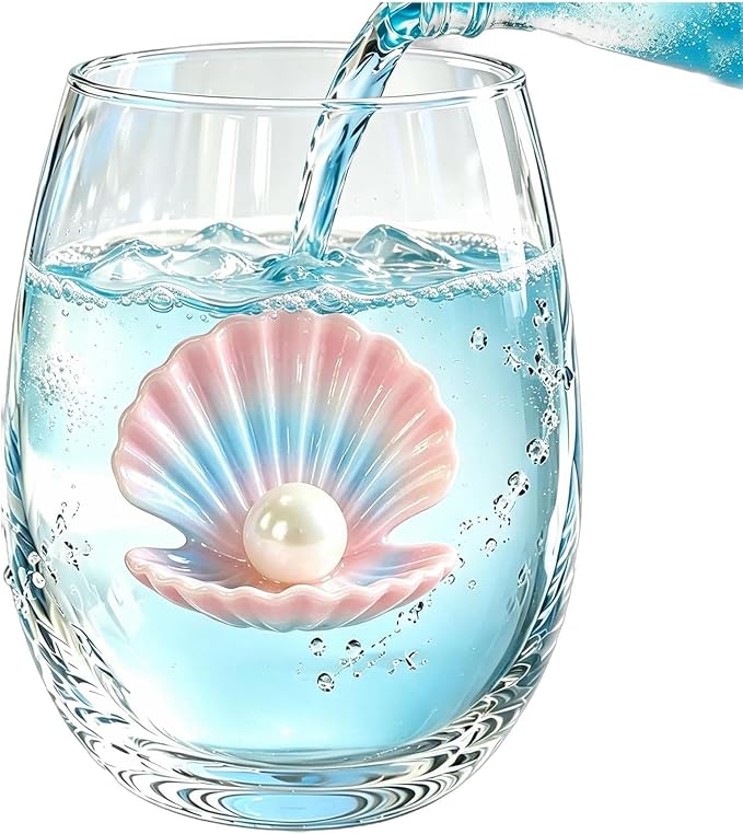 Drinking Glasses 350ml Sea Animal Kitchen Drinkware | Cocktail Glasses for Milk Ice Water Juice Tea Beer Mother Dad Wife by Unknown