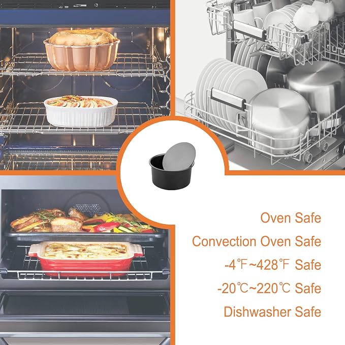 CHEFMADE Round Cake Pan, Nonstick 6-Inch with Removable Loose Bottom Chiffon Bakeware - Image 4