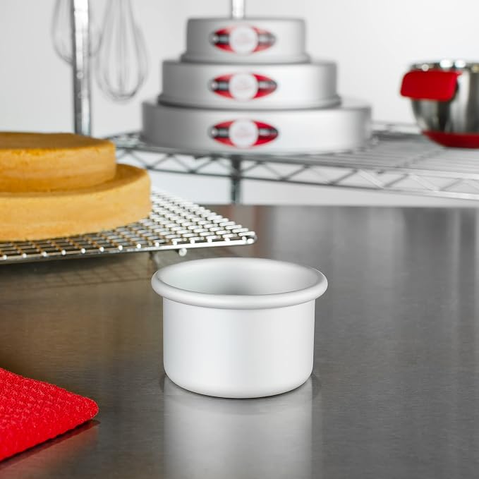 Fat Daddio's PRD-32SET Anodized Aluminum Round Cake Pans, 3 x 2 inch, Set of 2 - Image 4