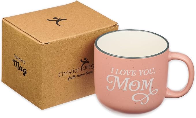 Christian Art Gifts I Love You Mom Coffee Mug, Proverbs 31 Bible Verse, Microwave/Dishwasher Safe, 14 oz, Pink & White Mom Mug, Gifts for Mom - Image 6