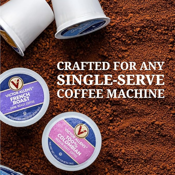 Victor Allen's Coffee Donut Shop Blend, Medium Roast, 200 Count, Single Serve Coffee Pods for Keurig K-Cup Brewers
