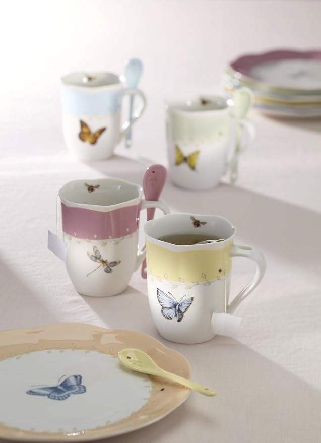 Lenox 897804 Butterfly Meadow Color Mugs With Spoons, Set Of 2, Yellow - Image 3
