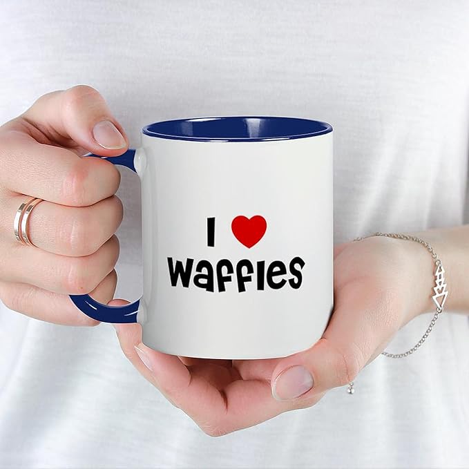 CafePress I * Waffles Mug 11 oz (325 ml) Ceramic Coffee Mug