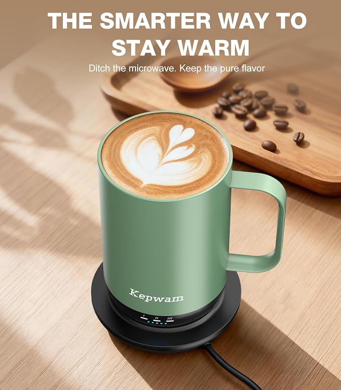 Kepwam Self-Heating Coffee Mug T1, 16oz Rechargeable Heated Coffee Mug, Smart Coffee Warmer Mug with App-Controlled,Advanced Temperature-Controlled Heating Coffee Gifts for Women Men Coffee Lover - Image 7