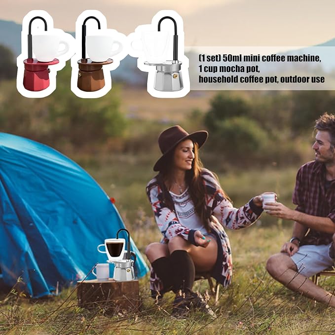 Space Saving 50ml Coffee Coffee Bottle Efficient Brewing Systems Home Outdoor Use Practical Metal Maker - Image 8