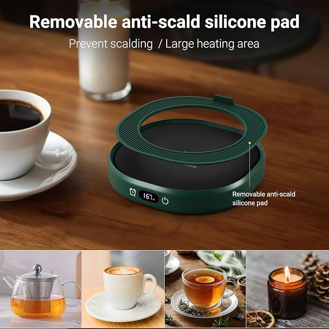 Coffee Mug Warmer & You are Awesome Mug Set, Electric Cup Warmer with Auto Shut Off, 4 Temperature Setting Smart Beverage Warmer, 8-Hours Auto Shut Off - Image 6