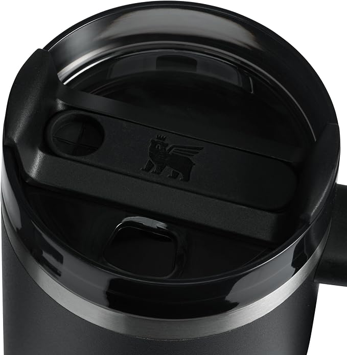 STANLEY Quencher H2.0 Flow State Tumbler, 14 oz, Black 2.0 | Handle and Straw | 3-Position Lid | Cup Holder Compatible for Travel | Insulated Stainless Steel Cup | BPA-Free - Image 3