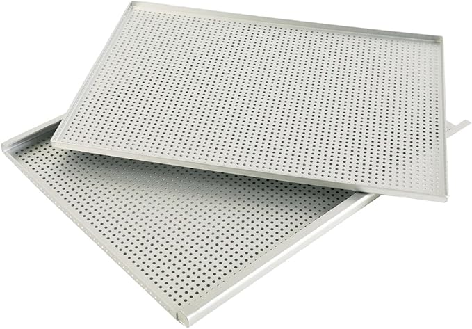 Sheet Puff Pastry Tray Cookie Pan Millefeuille Tray Two Layer Aluminum Perforated Surface Suitable for Family Gatherings Event, Thickness 2mm - Image 7