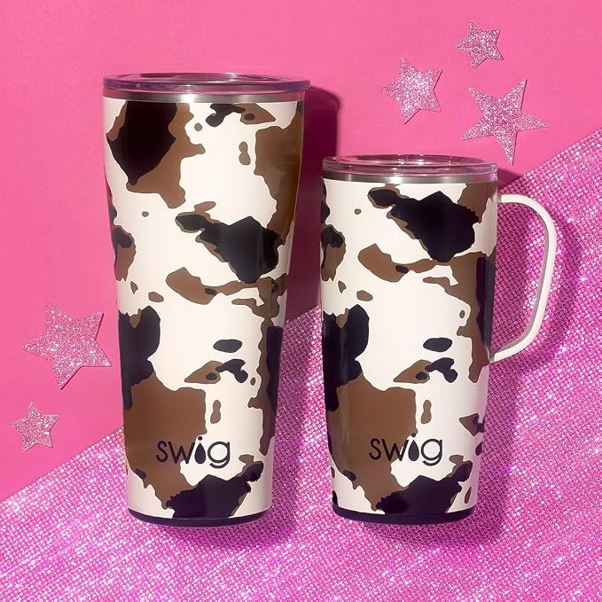 Swig Life 22oz Insulated Travel Mug with Handle & Lid, Hayride | Triple Insulated Stainless Steel - Handle & Lid Included - Keeps Coffee Hot or Cold - Cup Holder Friendly - Image 3