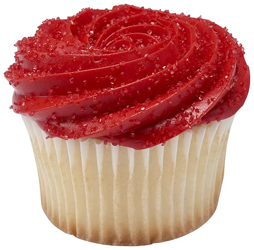 DecoPac Sanding Sugar | Red Edible Sugar Sprinkles | 33oz | Edible Sanding Sugar in Handheld Container | Made In USA | Sugar Sprinkle Mix For Cakes, Cupcakes, Cookies, Extra Large Pack | 33 Ounce - Red - Image 4