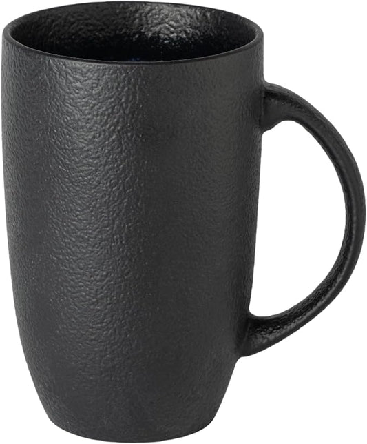 22oz Oversized Heavyweight Ceramic Coffee Mug, Large (Black) | 22oz Extra Large, Oversized Heavyweight Ceramic, Reactive Glaze, Microwave & Dishwasher Safe, Prop 65 Compliant, Gift Box by TaoTaojarvieCeramics