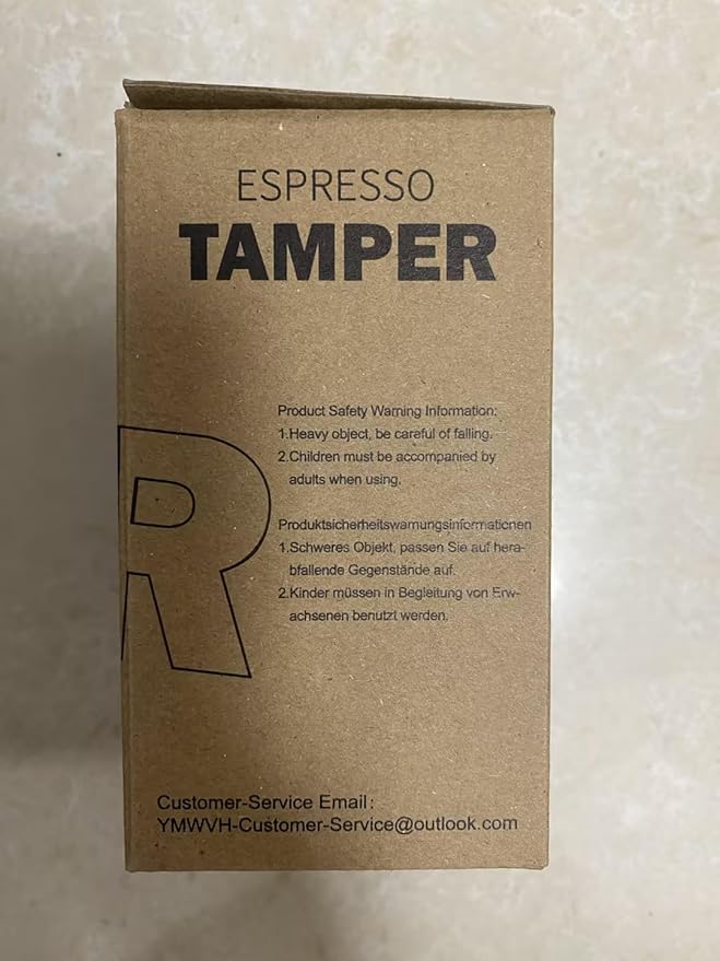 51mm Espresso Tamper, YMWVH Premium Barista Espresso Coffee Tamper Silver with Dual Spring Loaded 100% Stainless Steel Ripple Base, Constant 30lb, Compatible with Delonghi Espresso Coffee Machine
