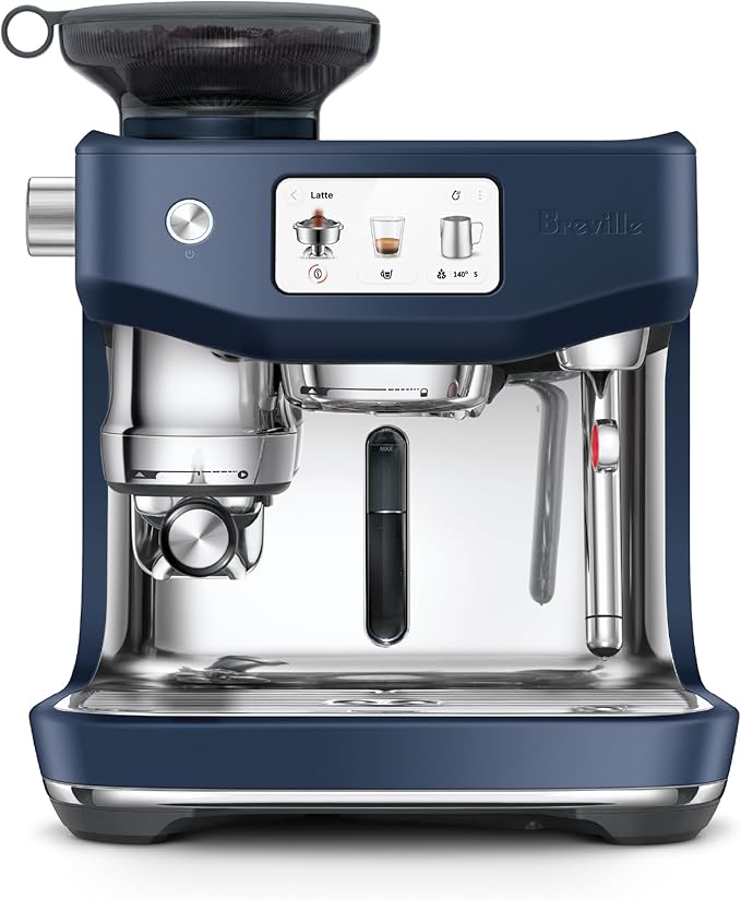 Breville BES985DBL Oracle Jet Espresso Machine, Damson Blue | Automatically brew barista-quality lattes, cappuccinos and cold brew at home with this coffee maker with built-in grinder by Unknown