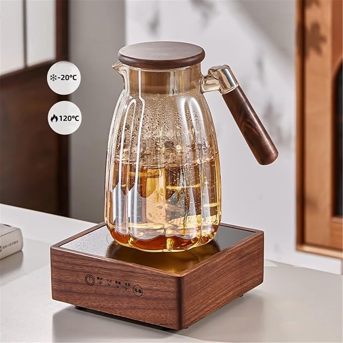 drinking glassware Amber-colored Glass Cup Set, 4 Pcs 15oz - Image 3