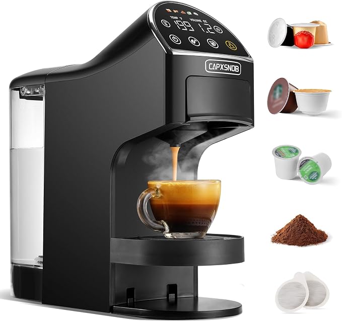 Magician2 Mini 5-in-1 Coffee Maker & Machine for Pods & Grounds, LED Touch | Fits K Cup/Nespresso/Dolce Gusto & ESE Pods,Touchscreen & Pre-infusion,Adjustable Temp/Volume,For Kitchen/Office/Dorm,20Bar - Image 10